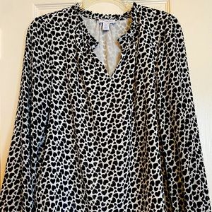 Women's Heart Patterned Blouse
